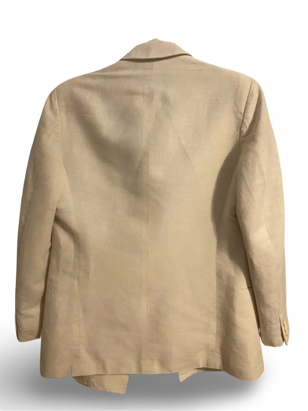 Classic Beige Double-Breasted Men's Blazer